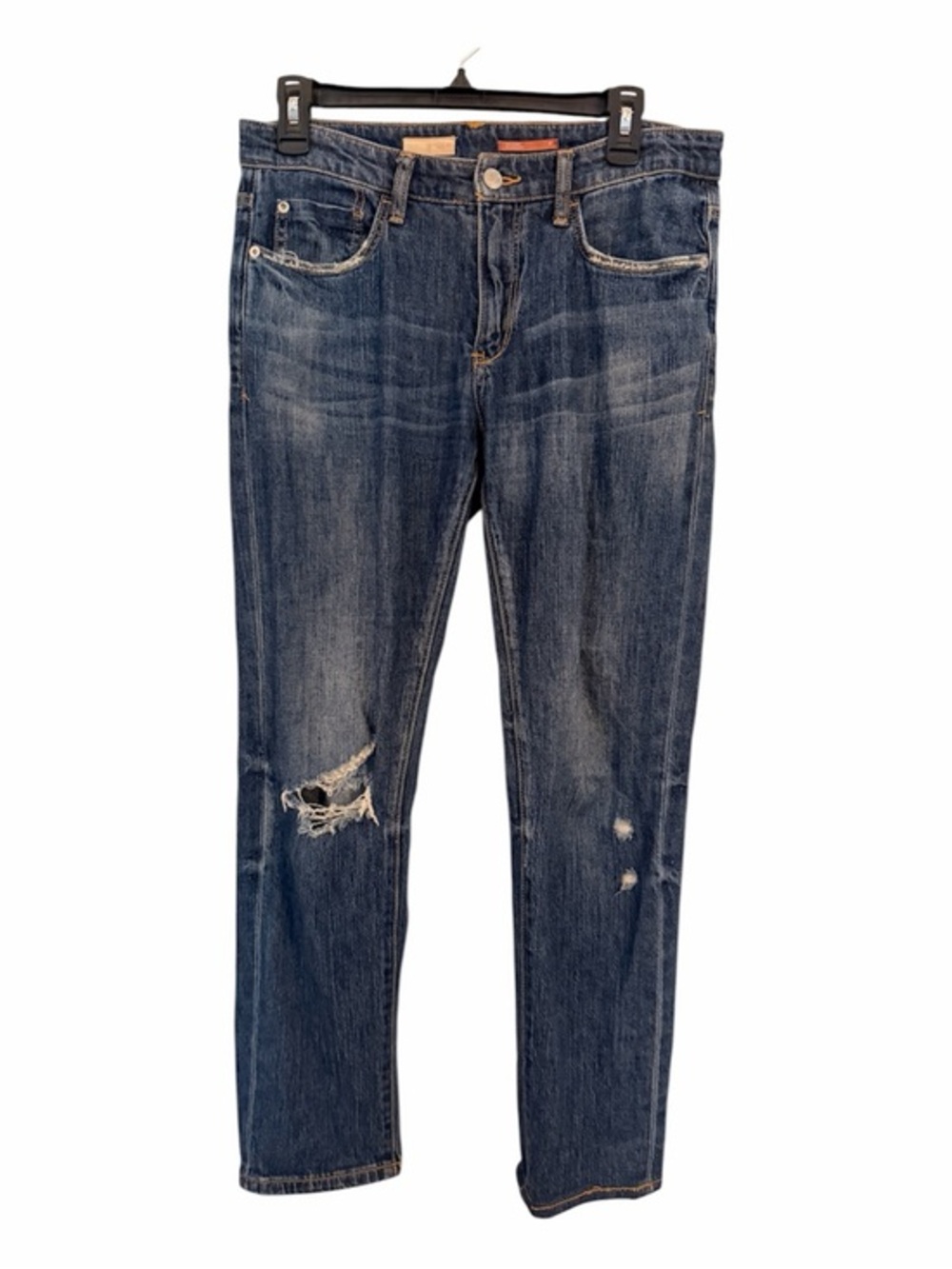 ANTHROPOLOGIE PILCRO 27 Slim Boyfriend Crop Distressed Jeans